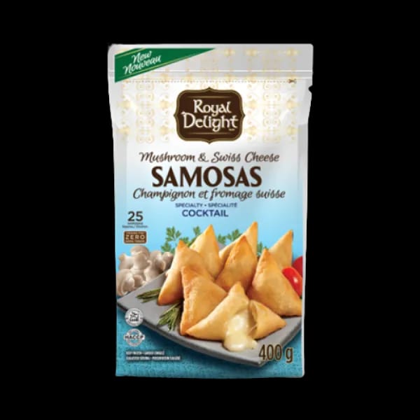 Mushroom & Swiss Cheese Samosas (Cocktail)